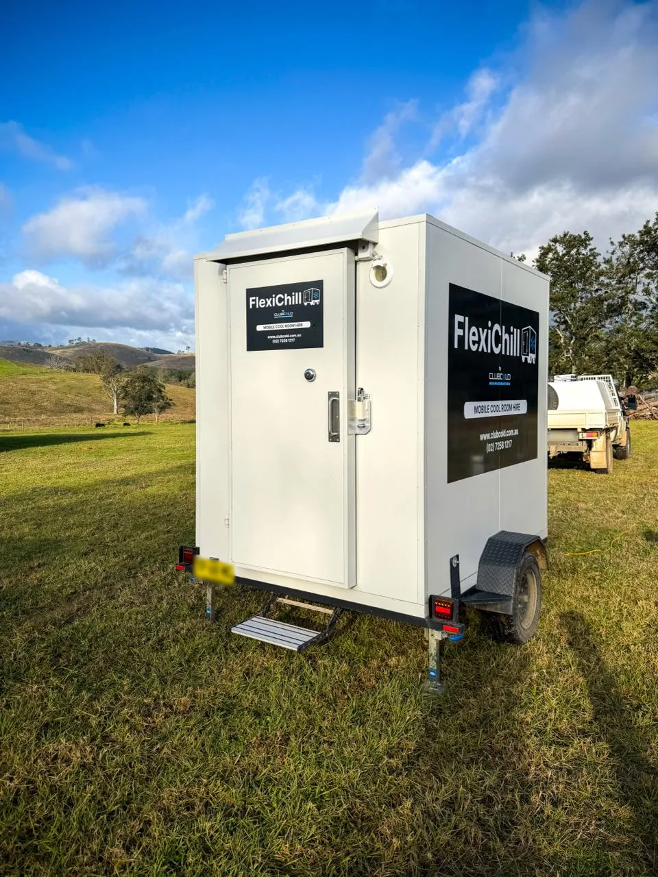 FlexiChill mobile cool room at a Gloucester event in the Hunter region